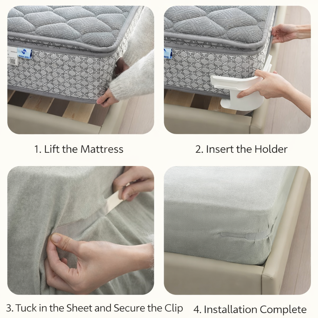 Invisible Bed Sheet Holder Clips