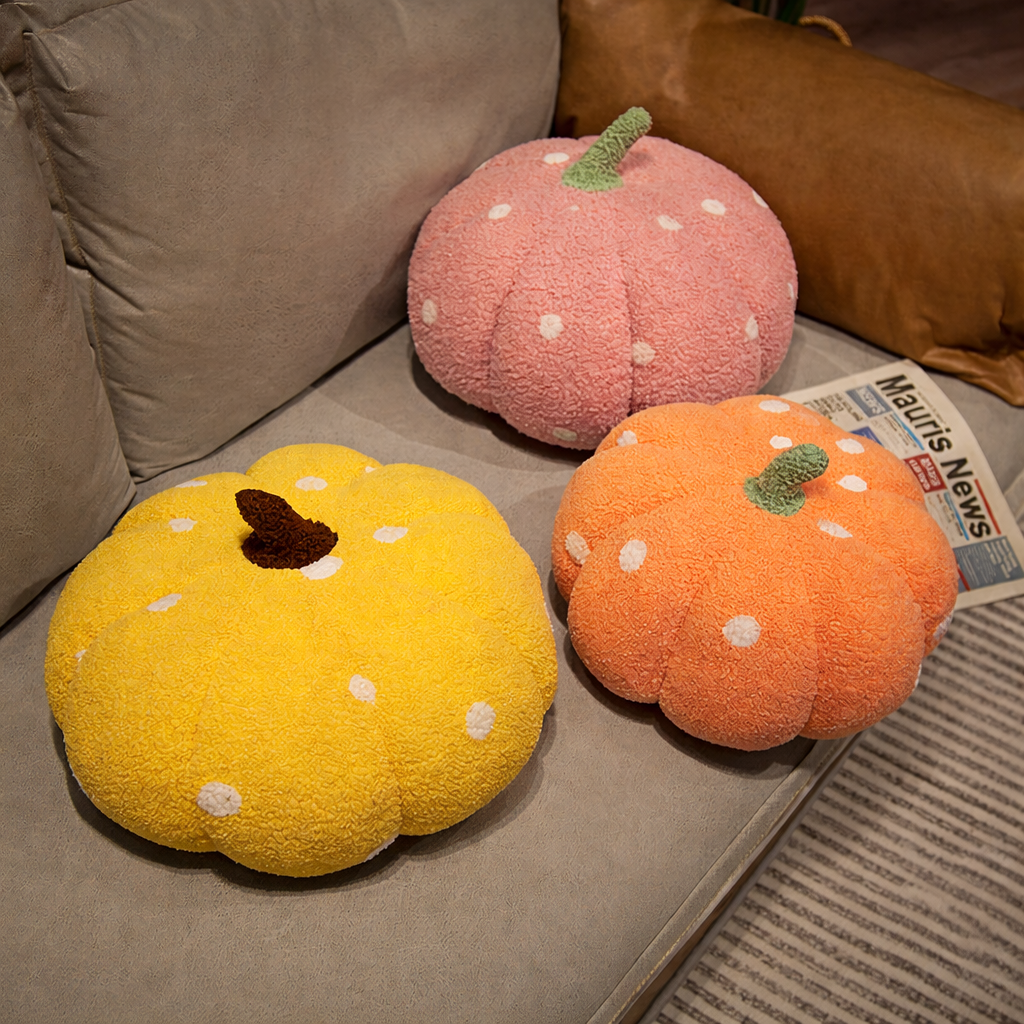 Cute Pumpkin Plush Throw Pillow