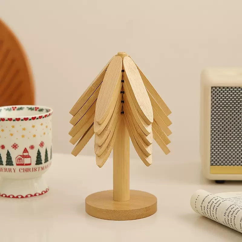 Creative Wooden Tree Coaster Set     (A set of 3 pieces)