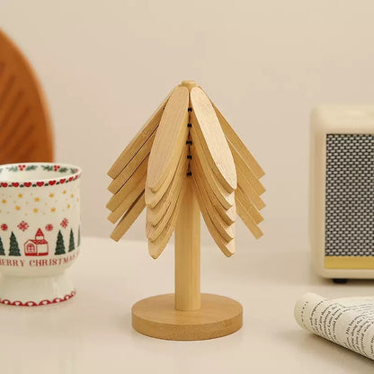 Creative Wooden Tree Coaster Set     (A set of 3 pieces)