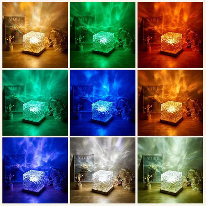 Ocean Wave LED Cube Lamp with Remote Control