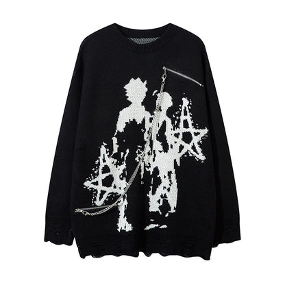 Sweater necklace base sweater