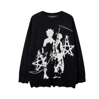 Sweater necklace base sweater