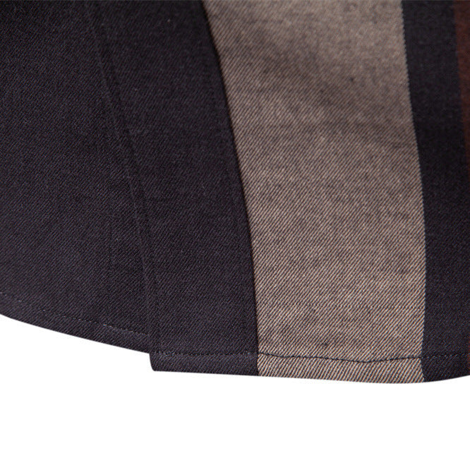 Plaid long sleeved shirt for men